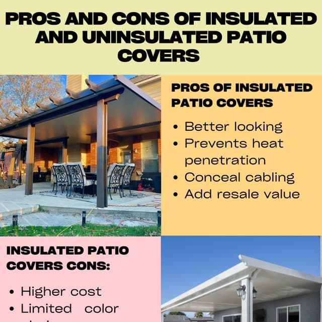 Pros And Cons Of Insulated And Uninsulated Patio Covers