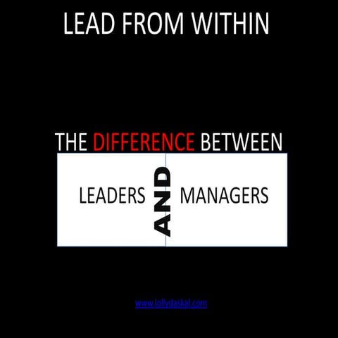 Difference between LEADERS and MANAGERS