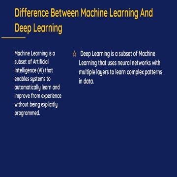 Comprehensive Comparison of Machine Learning and Deep Learning ...