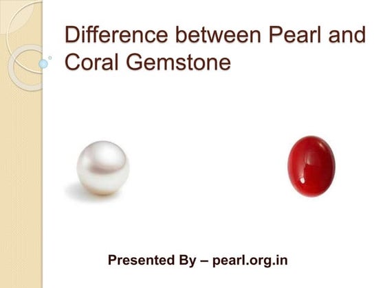 Red coral and Pearl Combination | PPTX