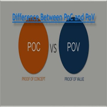Difference Between PoC and PoV: How to Choose the Right One for Your Business