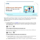 Difference between Static Website and Dynamic Website