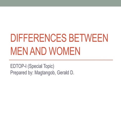 Differences between-men-and-women
