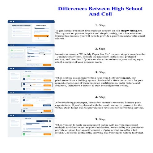 Differences Between High School And Coll