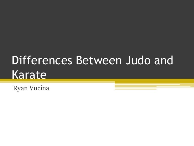 Differences Between Judo and Karate