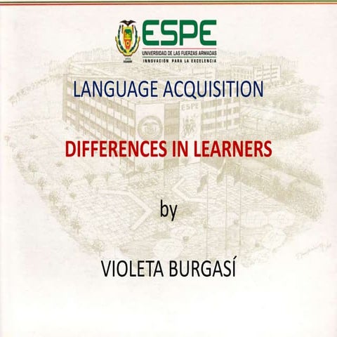 Differences in learners | PPTX