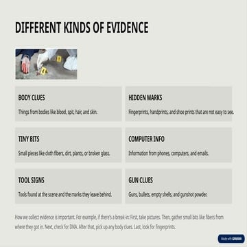 Different-Kinds-of-Evidence in forensic analysis | PPTX