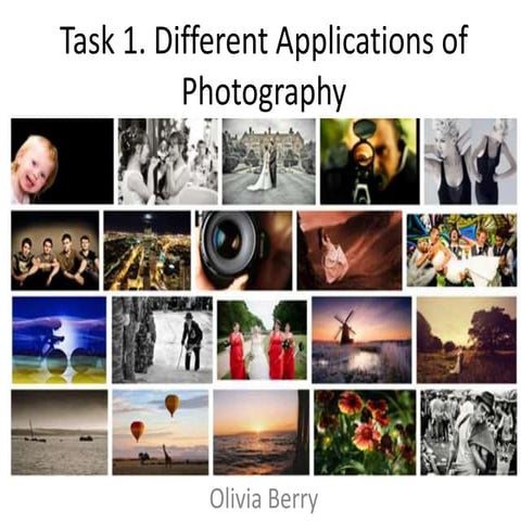 Different applications of photography | PPTX