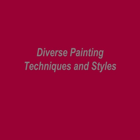 Different Artists Distinct Painting Styles And Techniques