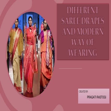 Different saree drapes