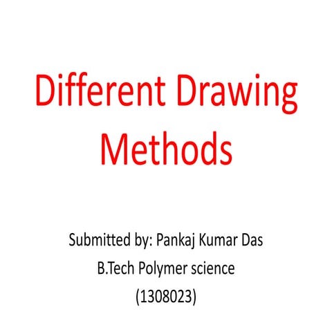 Different drawing methods pankaj kumar das