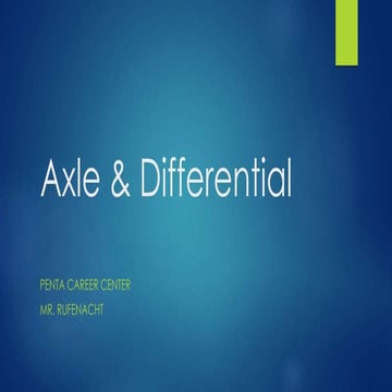 Axle Differential 