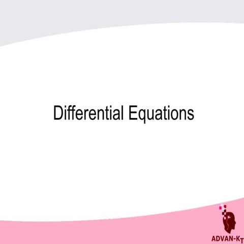 Linear differential equation with constant coefficient | PPT