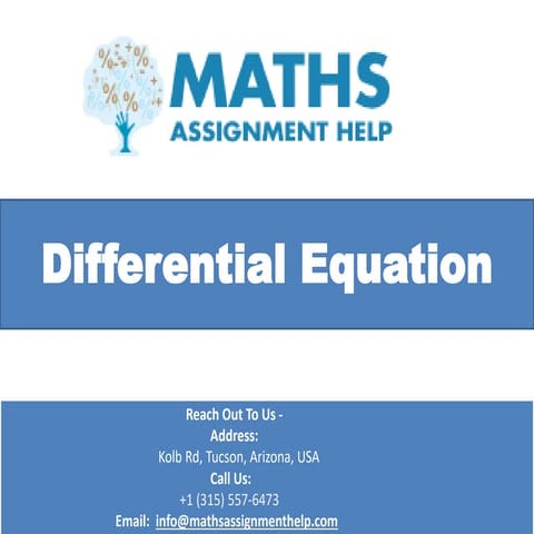 Maths Assignment help