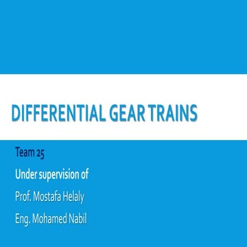 Differential Gear train
