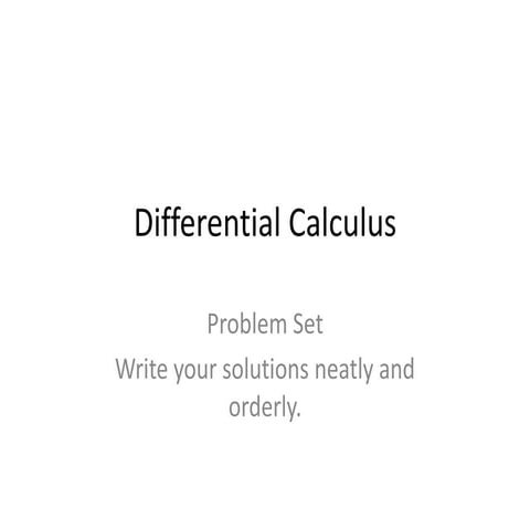Differential calculus