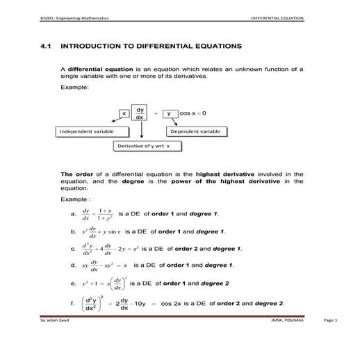 Differential equation 