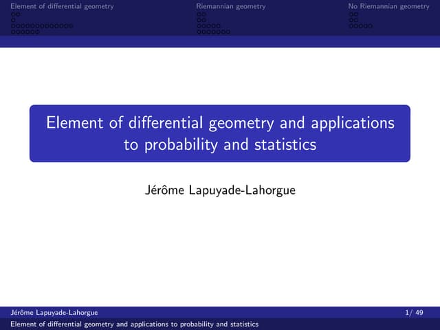 Differential Geometry