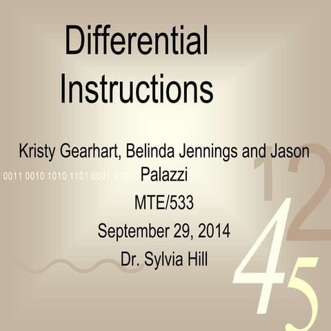 Differential Instruction University of Phoenix MTE 533