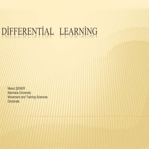 Differential learning slide2