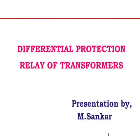 Differential Protential Relay.ppt