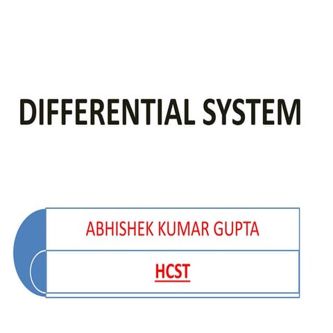 Differential system