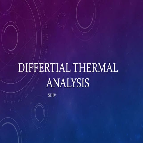 Differential thermal analysis - instrumental methods of analysis 