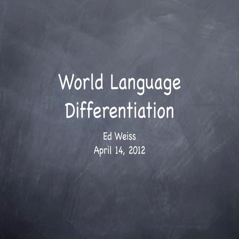 Differentiate 2012
