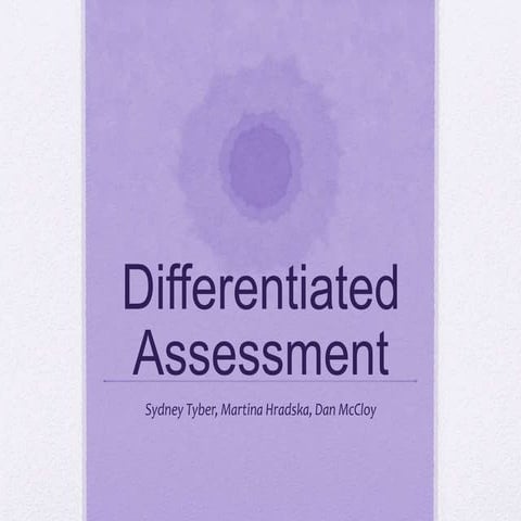 Differentiated Assessment