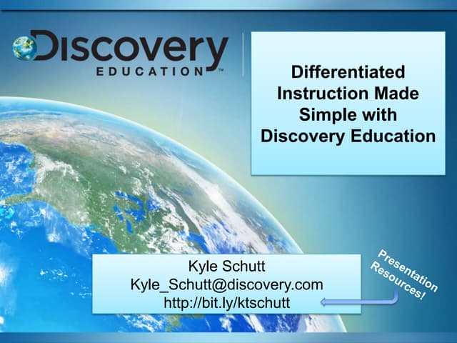 Differentiated Instruction Made Simple with Discovery Education
