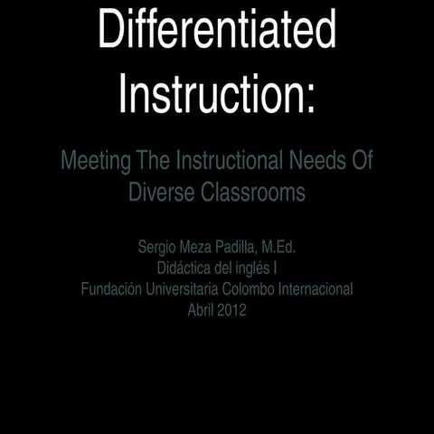 Differentiated Instruction