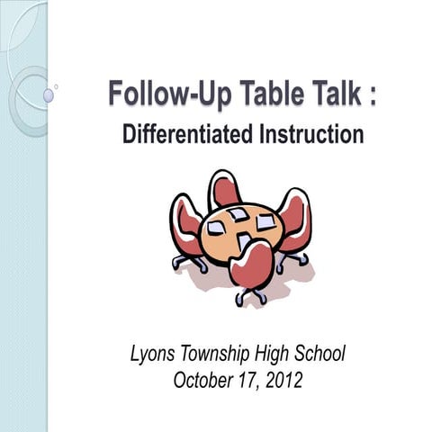 Differentiated instruction 10 17-12