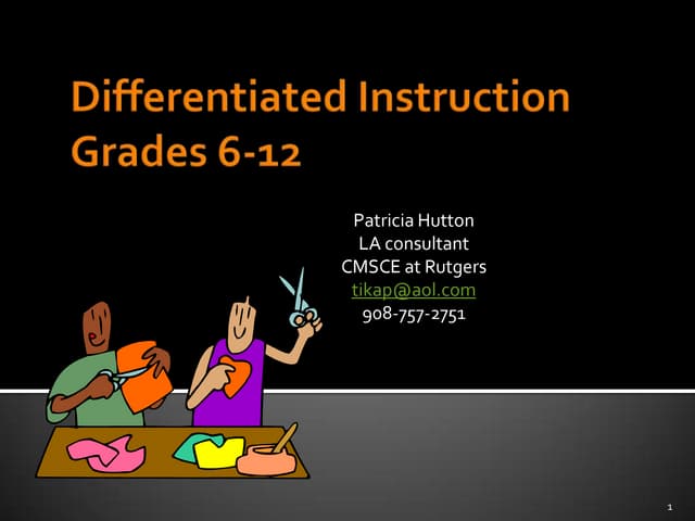 Differentiated instruction6 12
