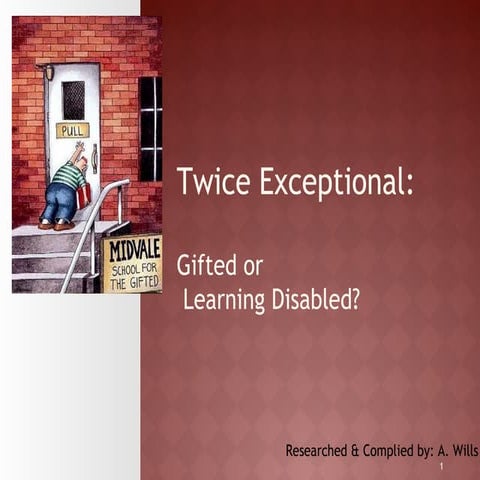 Differentiated instruction for the twice exceptional