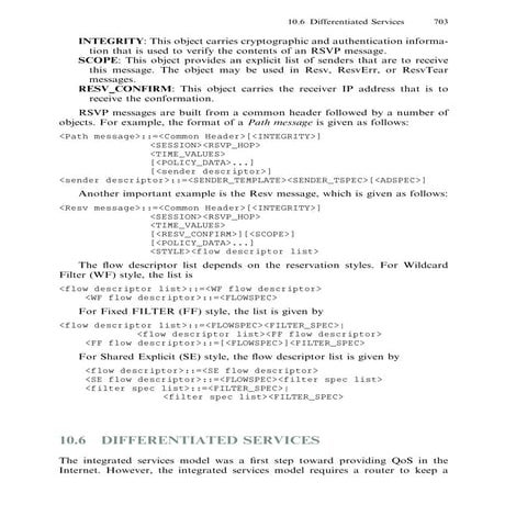 Differentiated services - Advance Routing