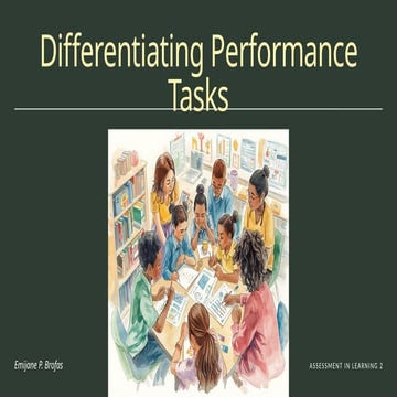 Differentiating-Performance-Tasks powerpoint | PPTX