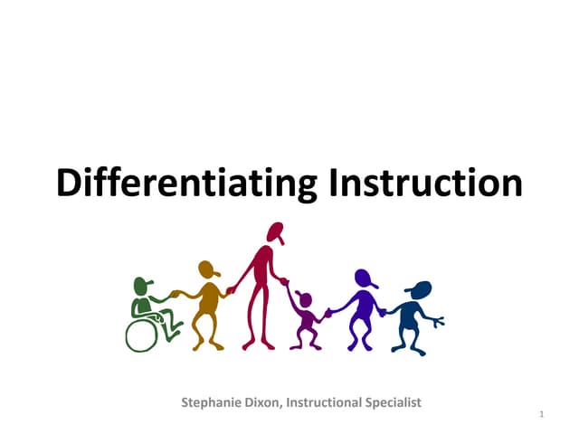 Differentiating instruction