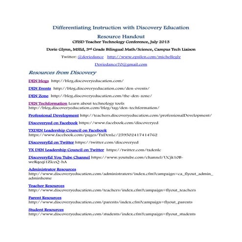 Differentiating Instruction with Discovery Education 