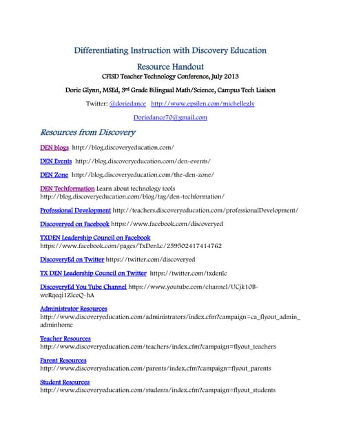 Differentiating Instruction with Discovery Education 