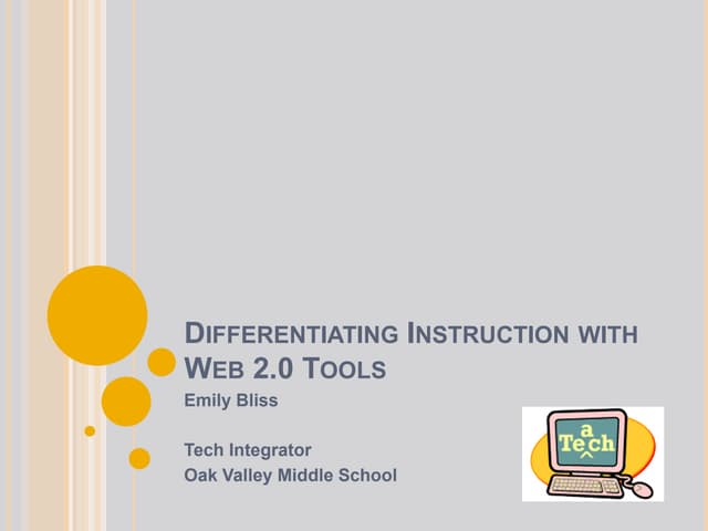 Differentiating instruction with web 2