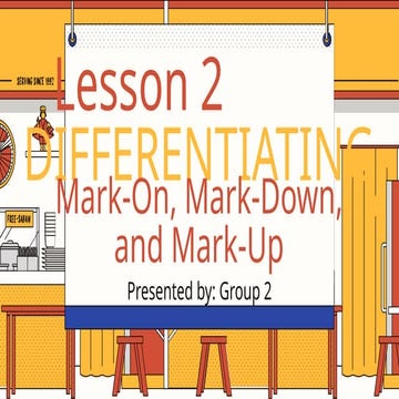 Business math - Mark on- up and Mark down | PPTX