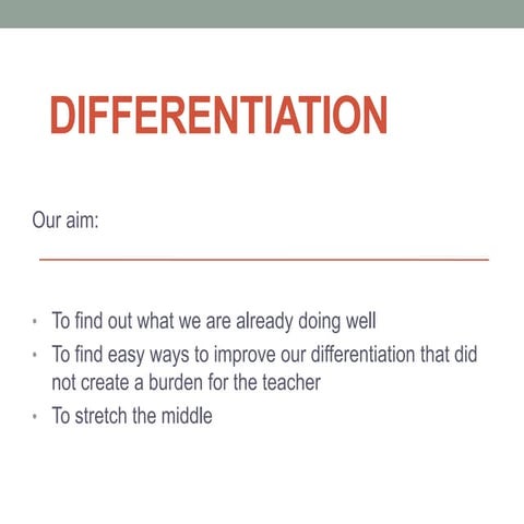 Differentiation