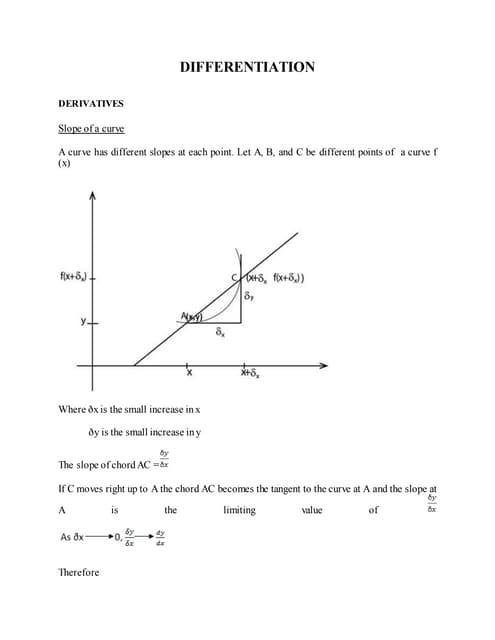 DIFFERENTIATION