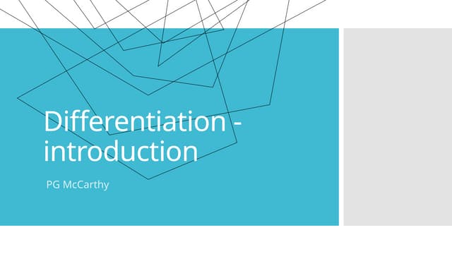Differentiation Additional Mathematics 5.pptx