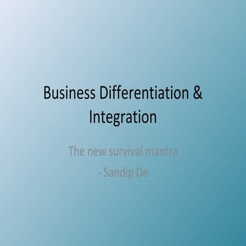 Differentiation and integration