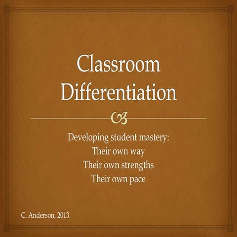 Differentiation presentation