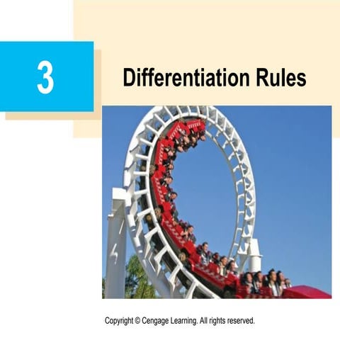 Differentiation rules for learning Calculus