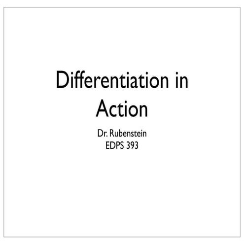 Differentiation Spring 2015
