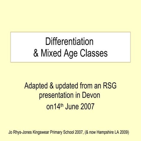 Differentiation Slideshare Version
