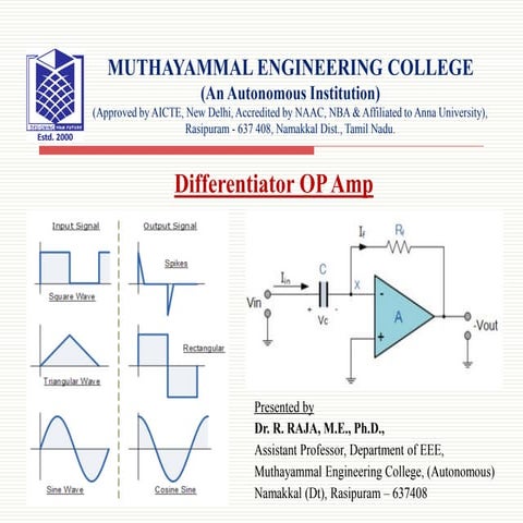 Differentiator OP Amp